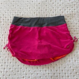 Nike Fuchsia Athletic Skort with Charcoal Waistband